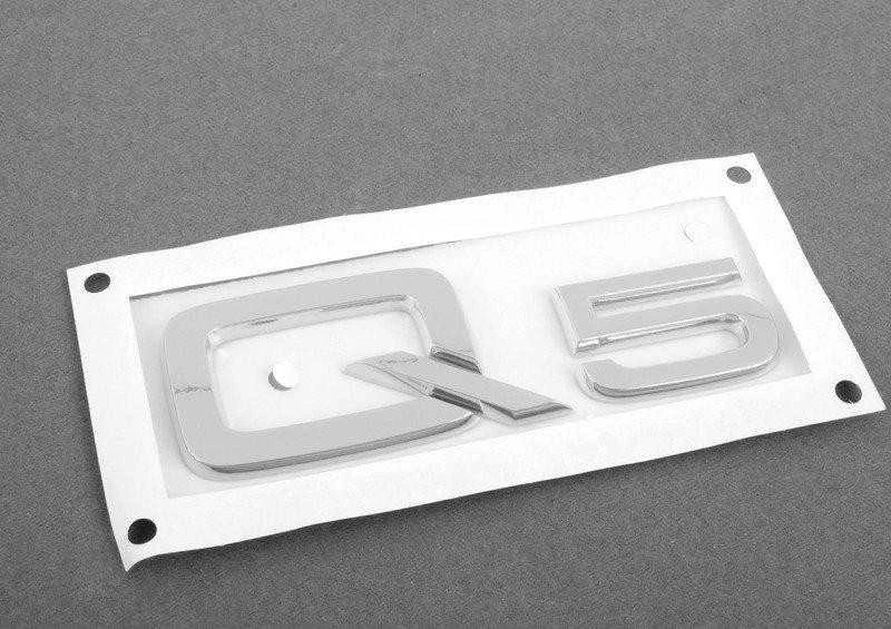 VAG AUTENTIŠKAS OEM Audi Q5 2009- Galinis Rašmenų Ženkliukas Lipdukas Emblema 8R08537412ZZ