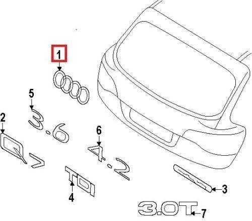 VAG AUTENTIŠKAS OEM Audi Q7 Q5 A8 R8 Galinis Bagažinės Žiedų Emblema Ženklelis 4H0853742A2ZZ