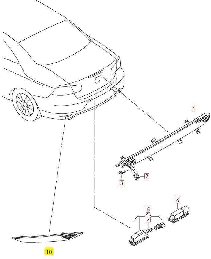 VAG AUTENTIŠKAS OEM NAUJAS Galinis Šviesos Atspindys Dešinėje VW Eos 1F8 5M0945106G