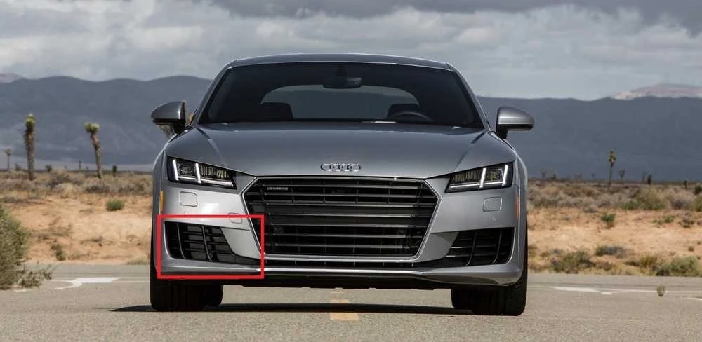 Vag Bamperio Apatinės Grotelės Apdaila Audi Tt 2015 2017 Originalus 8S08076849B9
