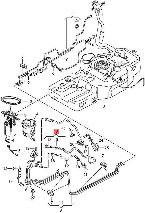 Vag Benzino Šlaunis Audi A4 A5 Q5 2010 2017 Originalus 06L133986