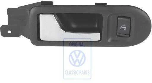 Vag Bora Golf Mk4 Vidinės Durų Rankena Satin Juodas Originalus 3B2837113JB41