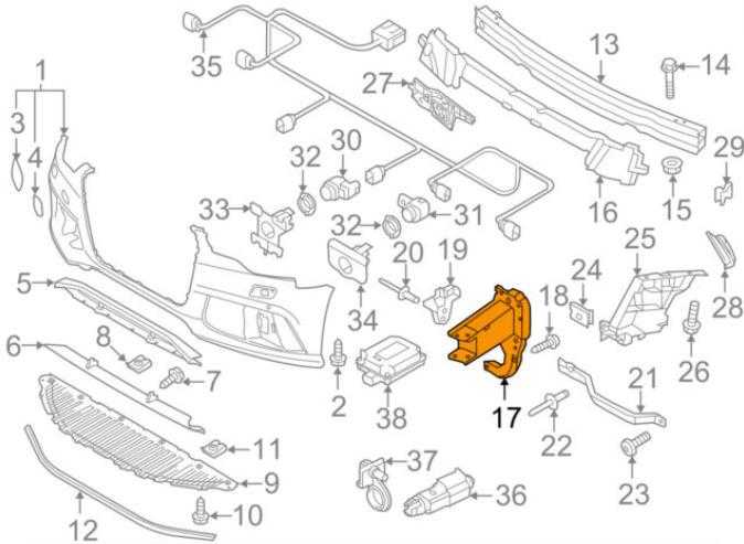 Vag Bumper Bracket Audi A6 A7 RS6 Originalus 4G0807133B
