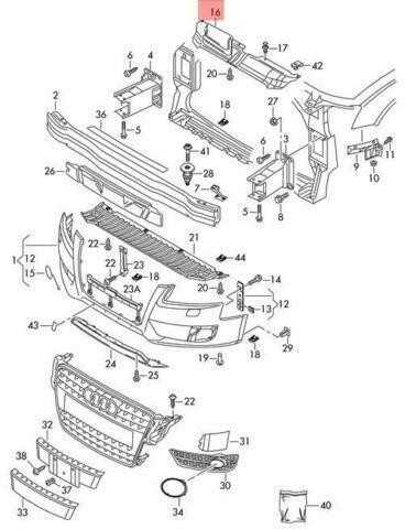 Vag Bumperio Apdangos Trimas Audi A5 S5 2008 2012 Originalus 8T0807081A