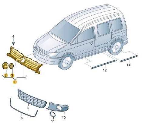Vag Caddy Touran Radiator Grilis Su Chromo Apdaila Originalus 1T0853651BQPWF