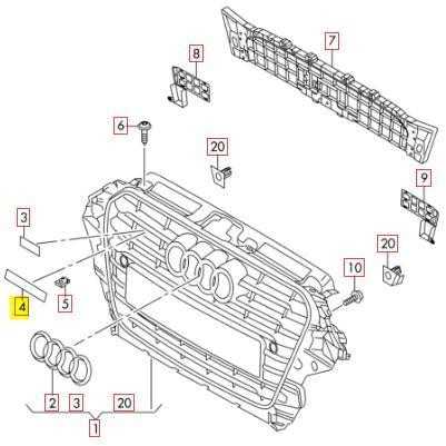 Vag Chromo Raidės Audi Q5 2010 2017 Originalus 8R0853736C2ZZ