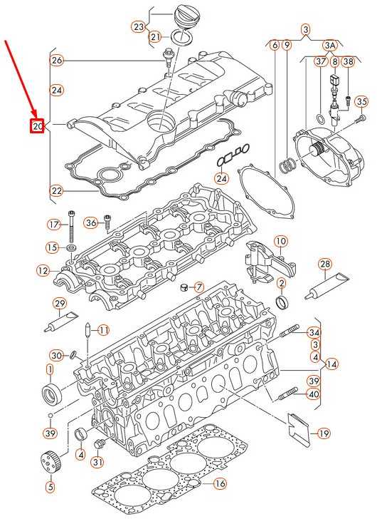 VAG Cilindro Galvutės Dangtelis Audi A4 A6 2005-2011 Originalus 06D103469N
