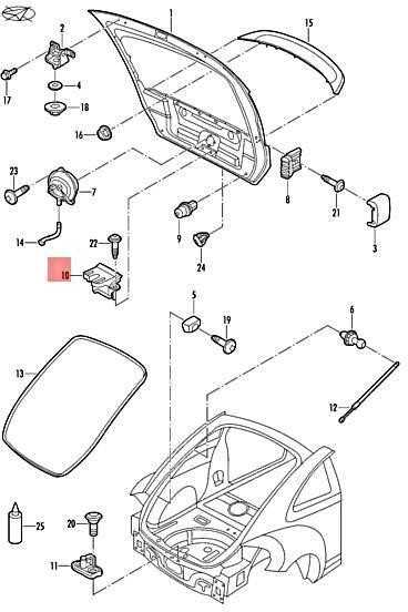 Vag Dangčio Užraktas Satino Juodos Spalvos Volkswagen Golf 2013 2017 Originalus 5G6827505B9B9