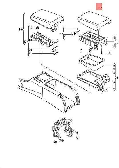 VAG Dangtis Nuga Rudos Spalvos Audi A6 A7 RS7 2011 2017 Originalus 4G0864248JBJ6