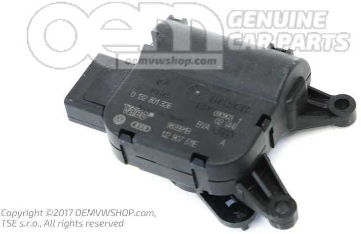 VAG Defrost Flap Adjustment Motor Audi TT Volkswagen Golf Originalus 1J2907511E