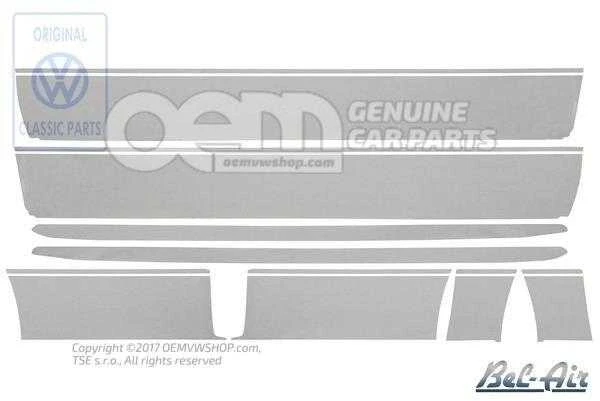Vag Dekoratyvinės Juostelės Metalinės Safyras A4 A6 Originalus 155898524AZ23