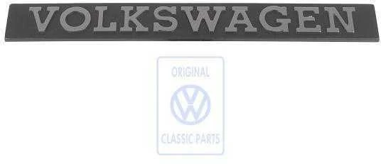 VAG Derby Mk1 Golf Mk1 Jetta Mk1 Polo Mk1 Scirocco Mk1 Inscription Juodas Satinas Chromas Originalus 171853685AFQ8