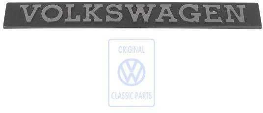 VAG Derby Mk1 Golf Mk1 Jetta Mk1 Polo Mk1 Scirocco Mk1 Inscription Juodas Satinas Chromas Originalus 171853685AFQ8