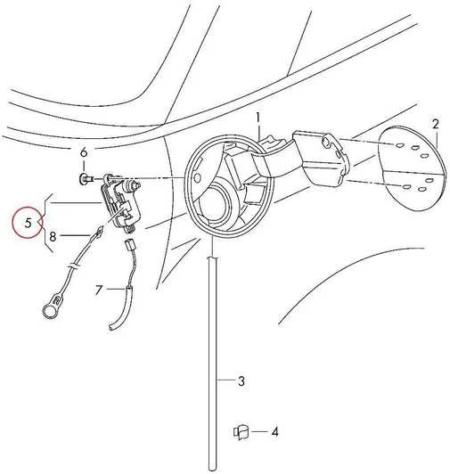 VAG Dujų Sklendės Valdymo Elementas Audi A3 A4 A6 Originalus 8V0862153A