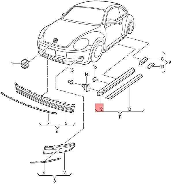 VAG Durų Dangtelis Satino Juodos Spalvos Volkswagen Beetle 2012 2017 Originalus 5C5854940M9B9