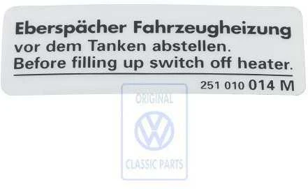 Vag Eberspaecher Krosnis Crafter T4 2006 2011 Originalus 251010014M