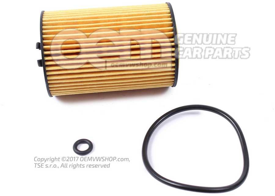 VAG Filtro Elementas Su Tarpine Volkswagen Golf Audi A4 A6 Q3 Originalus 03N115562B