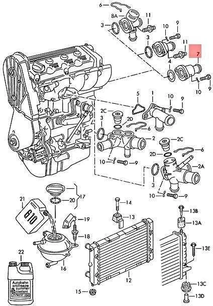 Vag Flanšas Su Sandarinimo Žiedu Volkswagen Passat Audi 100 Originalus 037121144M