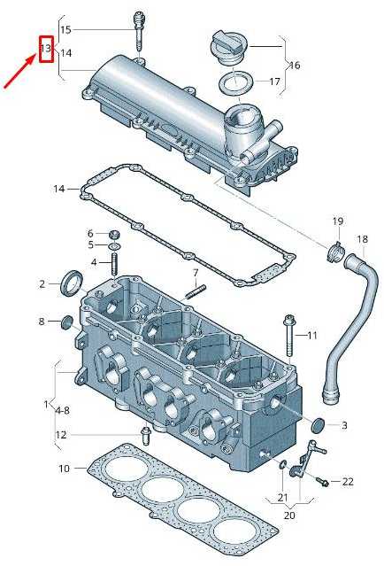 VAG Galvos Viršutinė Danga Volkswagen Golf Audi A3 Originalus 06A103469BB