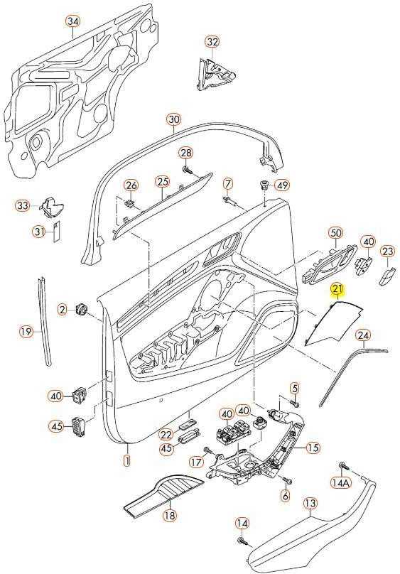 VAG Garsiakalbio Grotelės Sabre Juodos Audi A3 2016 8V3035409A4PK Originalus