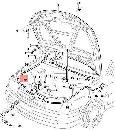 Vag Gasket Uz Antkrusciu Anga Volkswagen Passat 3B 1997 2000 Originalus 3B0823707A