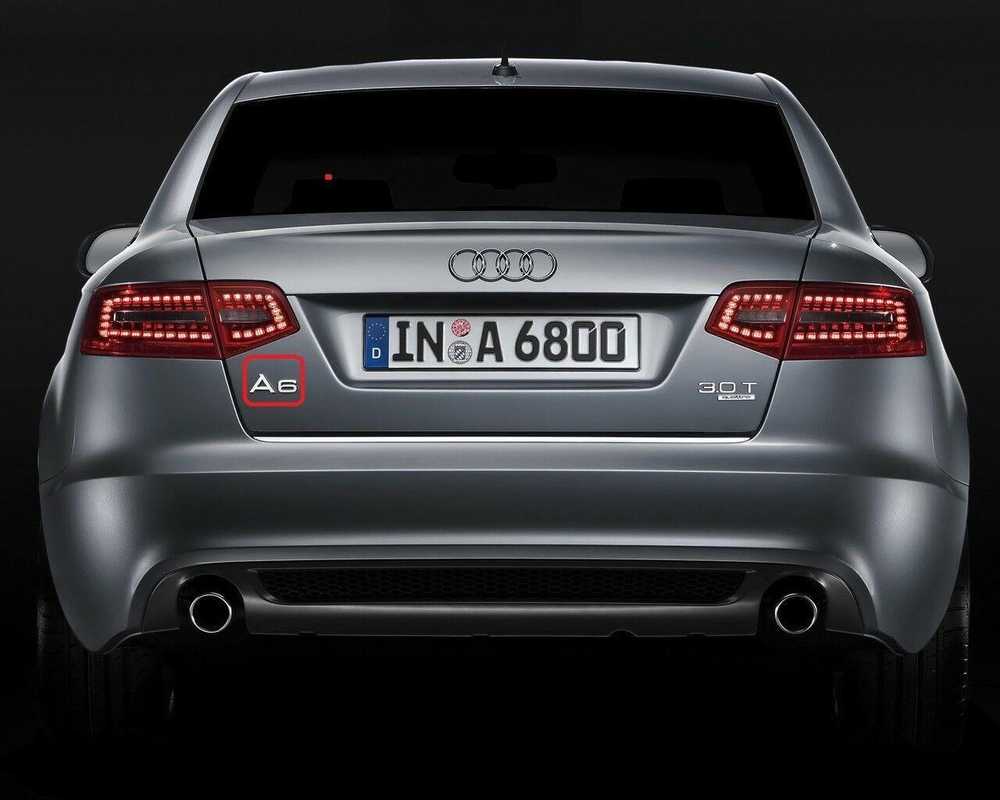 VAG Genuine Chrome A6 Įrašas AUDI A6 Avant S6 quattro 4F2 4F5 4F08537412ZZ