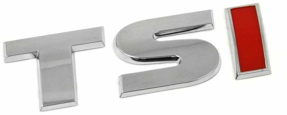 VAG Genuine Chrome Raudona TSI Inscription 2H0853675GQF