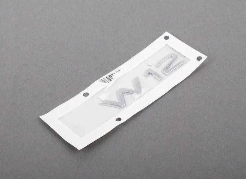 VAG Genuine Chrome W12 Inskripcija AUDI A8 S8 quattro 4E2 4E8 4H2 4E08536012ZZ