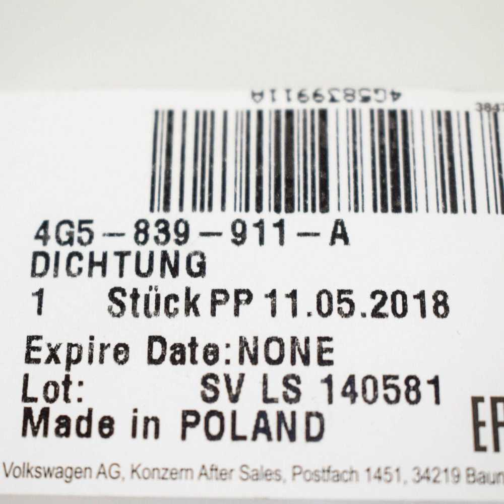 VAG Genuine išorinis durų sandariklis savisandarinantis kairysis A. dešinysis AUDI A6 Avant 4G5839911A