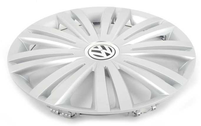 VAG Genuine Wheel Center Hub Caps 4vnt Deimantinė Sidabrinė VW Passat B8 2012-2017