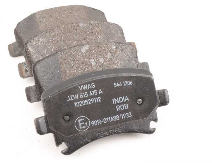 VAG Golf 5 Eos Scirocco Galinių stabdžių trinkelės 310 mm ventiliuojamiems diskams JZW698451M Originalios