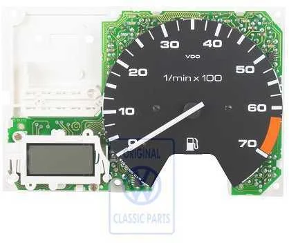Vag Golf Country Golf Mk2 Jetta Mk2 Multifunction display su tachometru 193919044