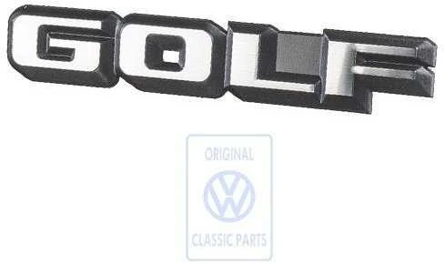 VAG Golf Mk2 Inscription Juodas Satin Chrome Special Originalus 191853687FGX2