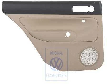 Vag Golf Mk4 1998 2001 Durų Apsauga Odos Juoda Šviesiai Ruda Originalus 1J9867211ALFWZ