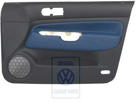 Vag Golf Mk4 1998 2002 Durų Aplankas Odinis Juodas Mėlynas Originalus 1J4867012ELHSE