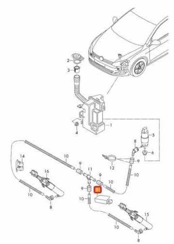 Vag Golf Variant 4Motion Uždengimas 2013 2017 Originalus 5G0955109AGRU