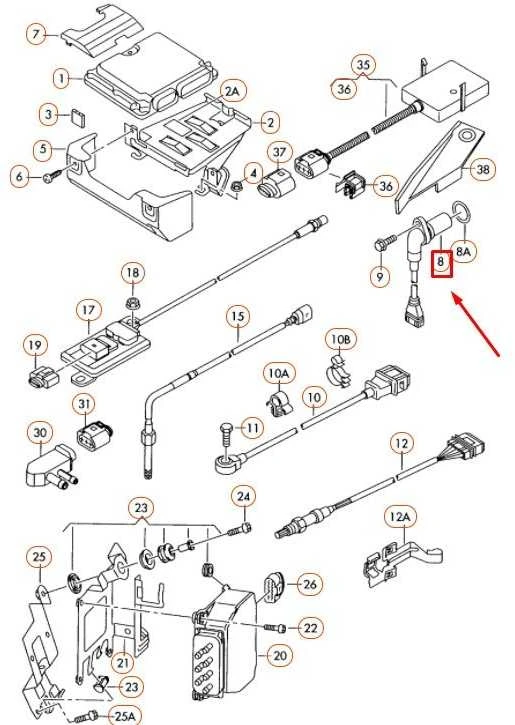 VAG Impulso Siuntėjas AUDI A3 A4 SEAT Altea Leon SKODA Octavia VW Golf Passat Originalus 03G957147C