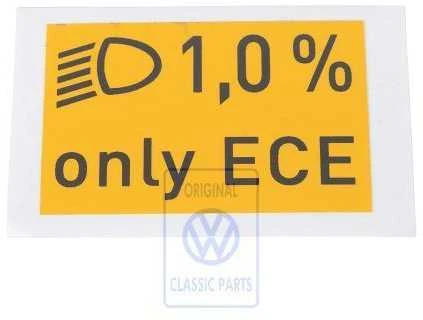 Vag Informacijos Lipdukas Phaeton 2002 2009 Touareg Mk1 2003 2010 Originalus 7L6000547