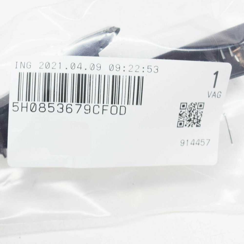 VAG "Inscription" juoda/chromuota originali 5H0853679PFOD