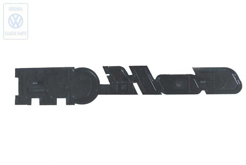 VAG Inscription Juodas Satin Chrome Special VW Golf Jetta II 1983 1992 Originalus 191853687NGX2