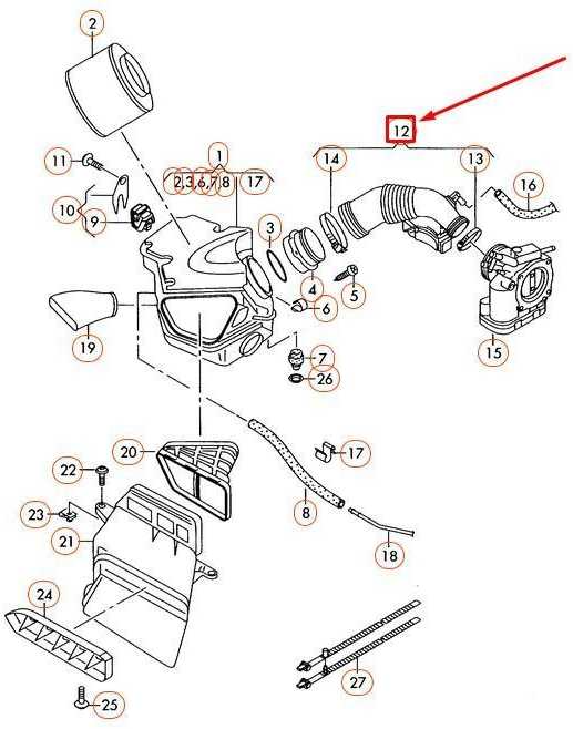 VAG Intake Hose Originalus 06E129629S