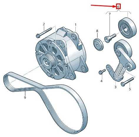 VAG Išeiginis Skriemulys Su Varžtu Audi A6 A7 A8 2011-2017 Originalus 079903389D