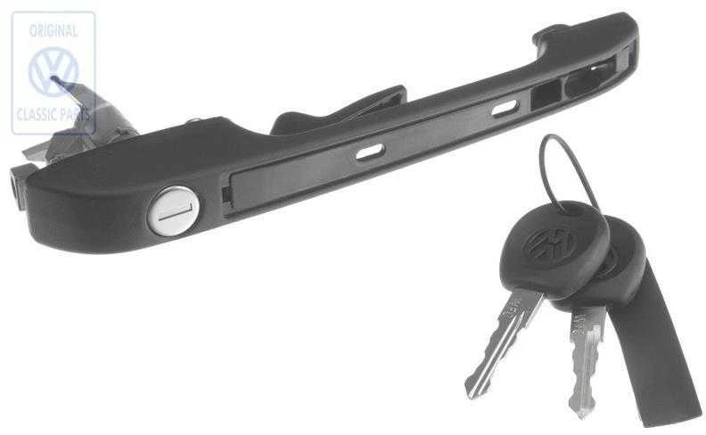 VAG Išorinis Durų Rankenas Juodas Golf Mk1 Caddy Mk1 Originalus 191837205A