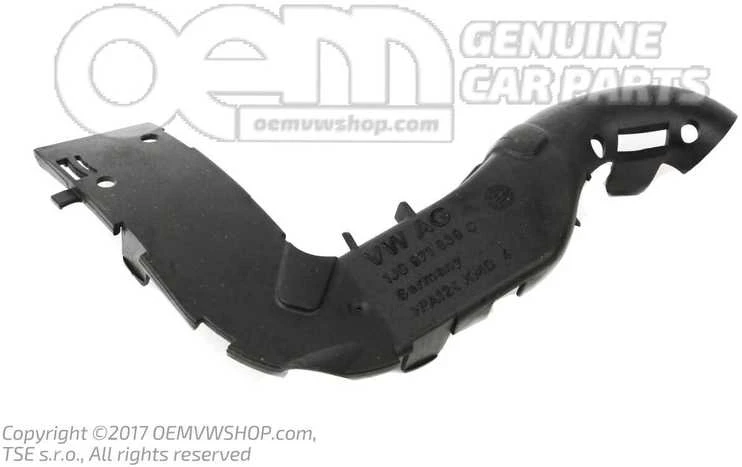 VAG Kanalo Viršutinė Dalis Satin Juodas Audi A3 Volkswagen Bora Originalus 1J0971839CB41