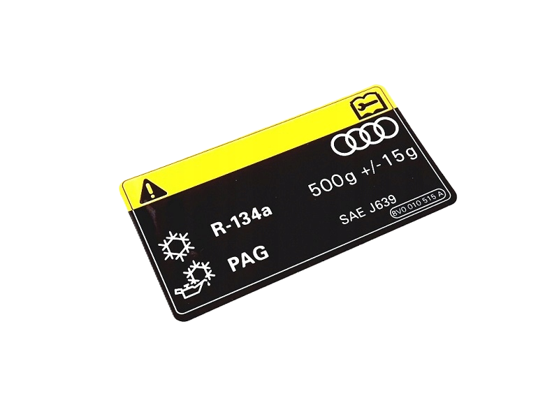 VAG Klimatos Prietaiso Informacija Lipdukas Originalus 8V0010515A