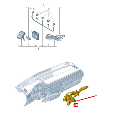 Vag Kruizo Valdymo Atkūrimo Rinkinys Audi A4 8W 2016 Originalus 8W9054690