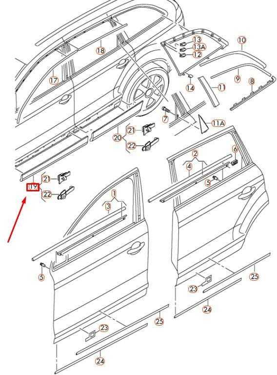 VAG Liejimas Audi Q7 2007 2015 Originalus 4L0853960FGRU