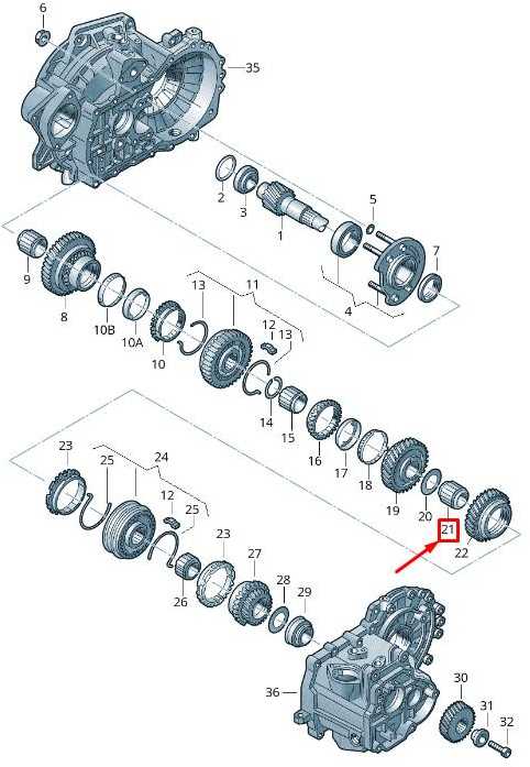 VAG MANUALUS TRANSMISIJOS ISVEDIMO ŠAFTAUS BEARING Originalus 02J311325
