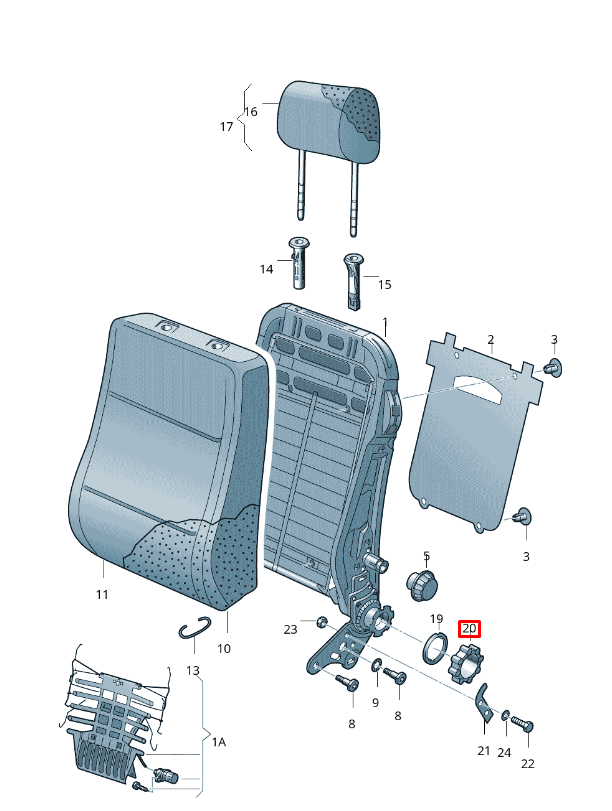 Vag Moonrock Pilko Svorio Raktas Volkswagen Amarok Polo Skoda Fabia Originalus 6R0881671D92W