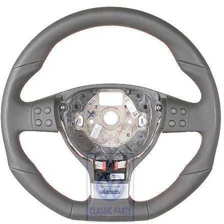 Vag Multifunkcinis Vairo Ratas Odinis Juodas Baltas Jetta Mk5 2009 2010 Originalus 1K0419091GNXDP
